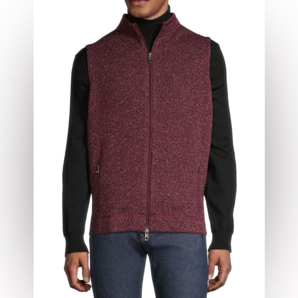 Peter Millar Crown Zip-Up Sweater Vest